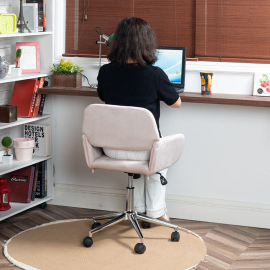 Ross Ergonomic Upholistery Office Chair with Black Metal Legs