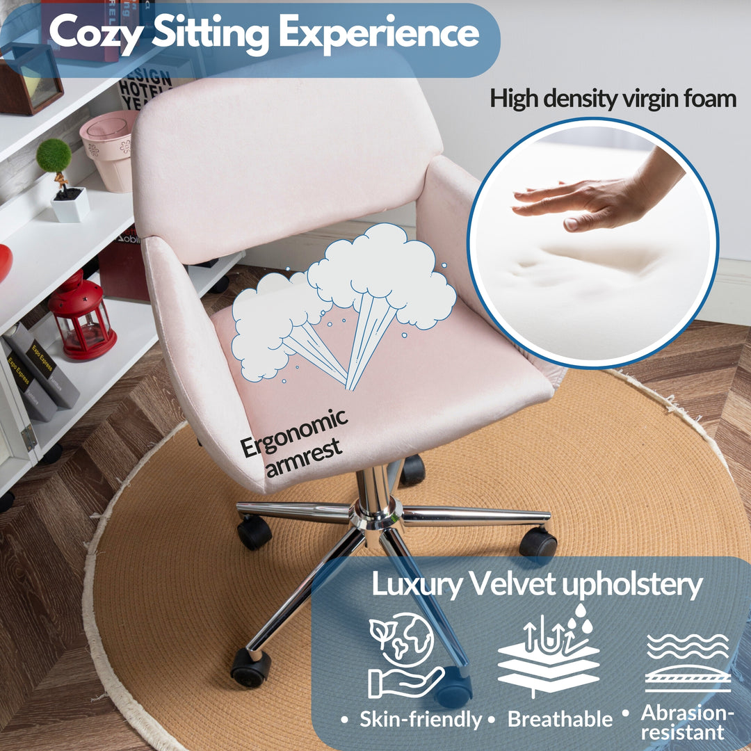 Ross Ergonomic Upholistery Office Chair with Black Metal Legs