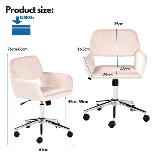Ross Ergonomic Upholistery Office Chair with Black Metal Legs