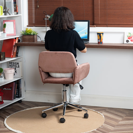 Ross Ergonomic Upholistery Office Chair with Black Metal Legs