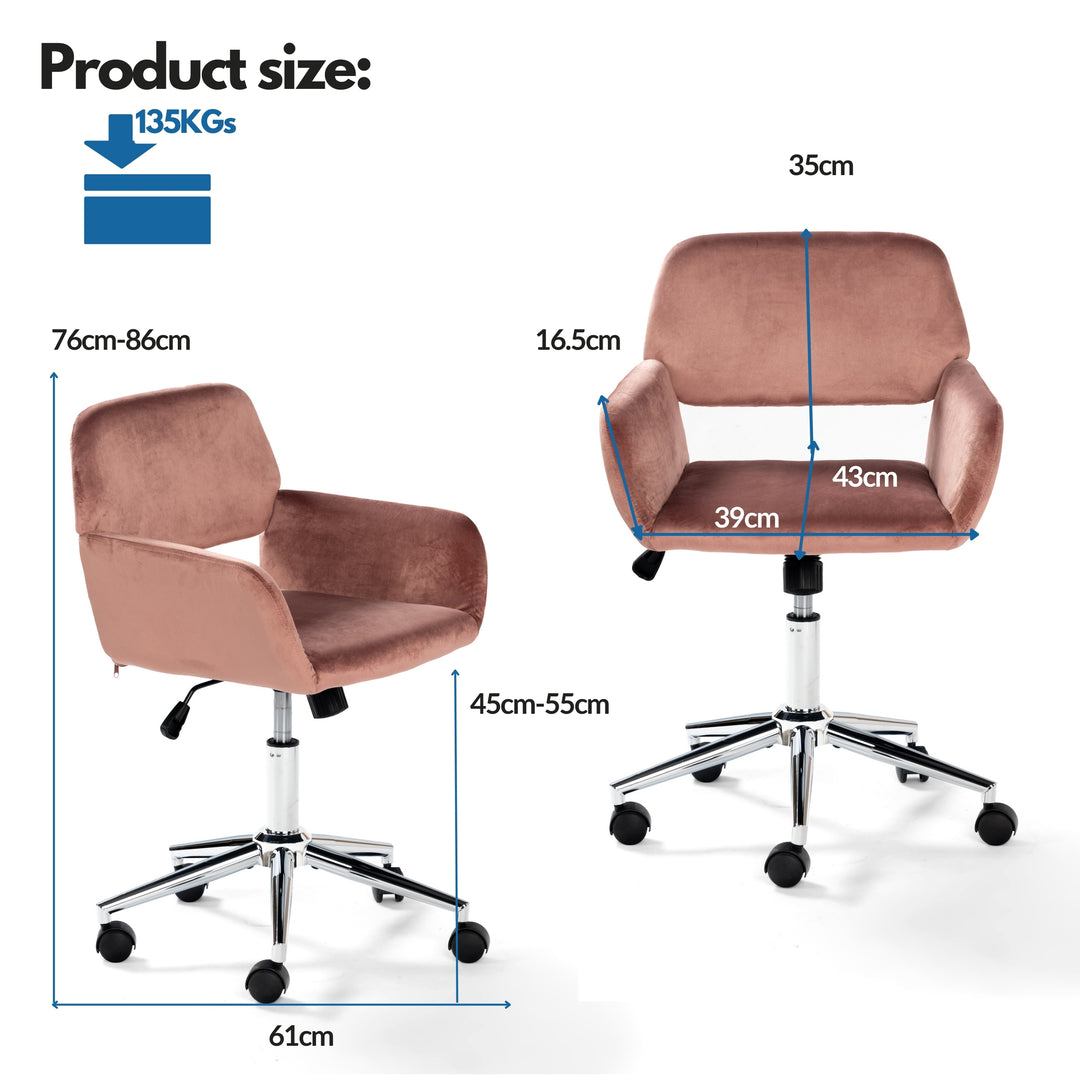 Ross Ergonomic Upholistery Office Chair with Black Metal Legs