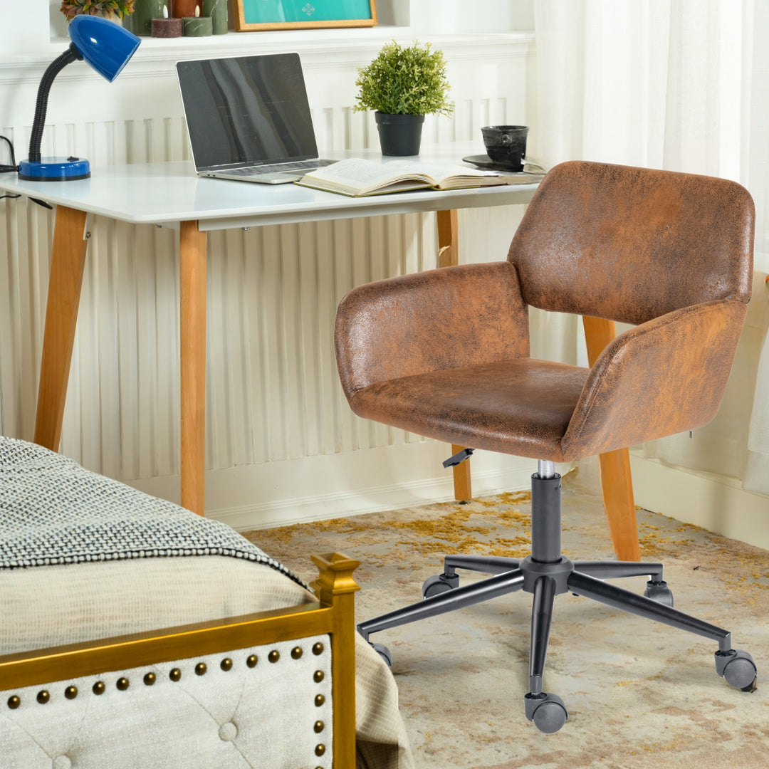 Ross Ergonomic Upholistery Office Chair with Black Metal Legs