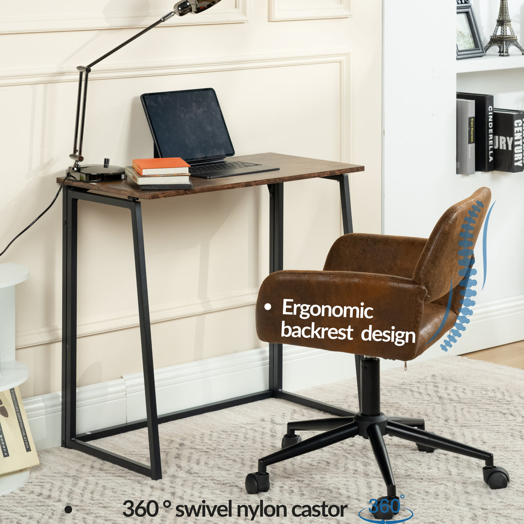 Ross Ergonomic Upholistery Office Chair with Black Metal Legs