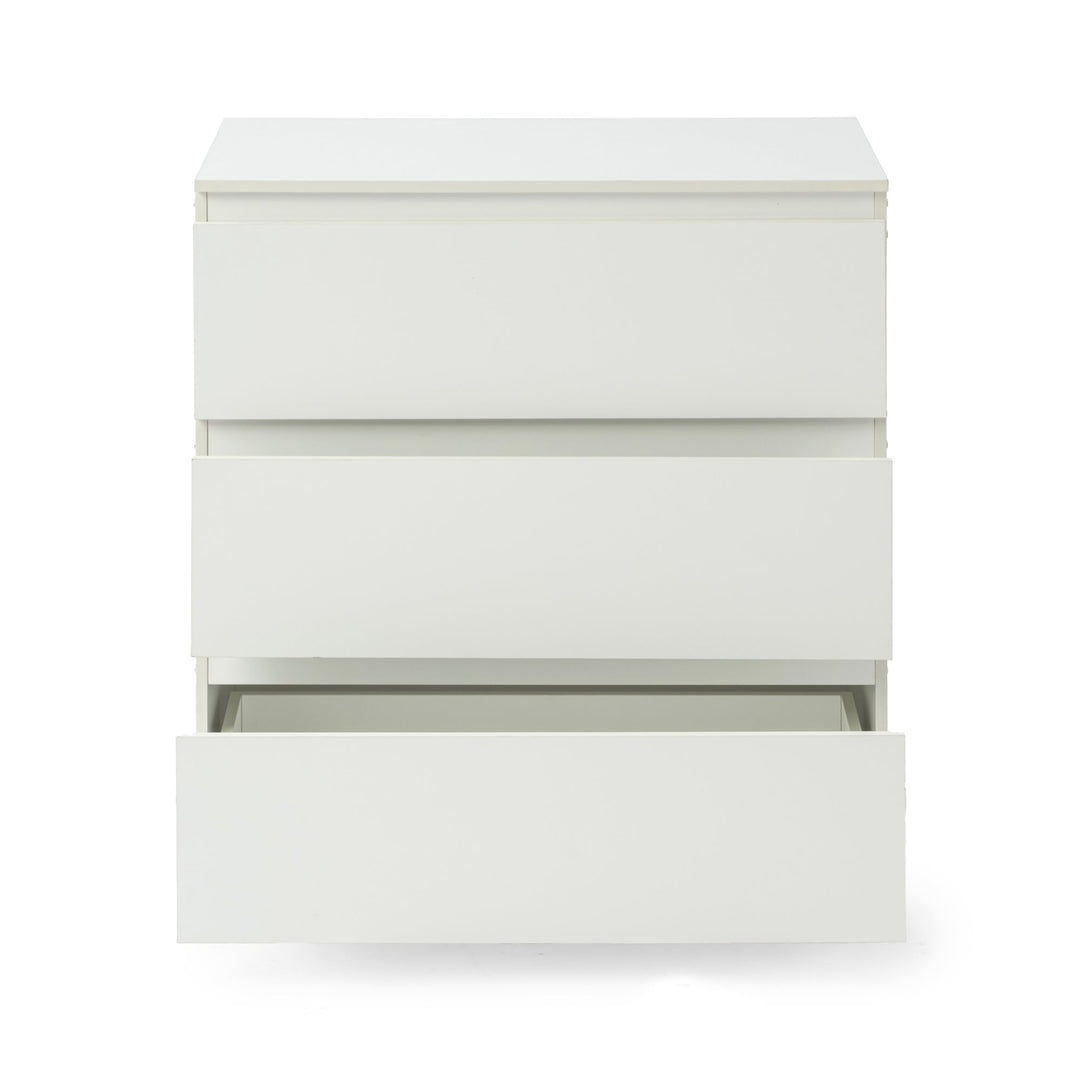 Senna White Modern 3 Drawer Dresser