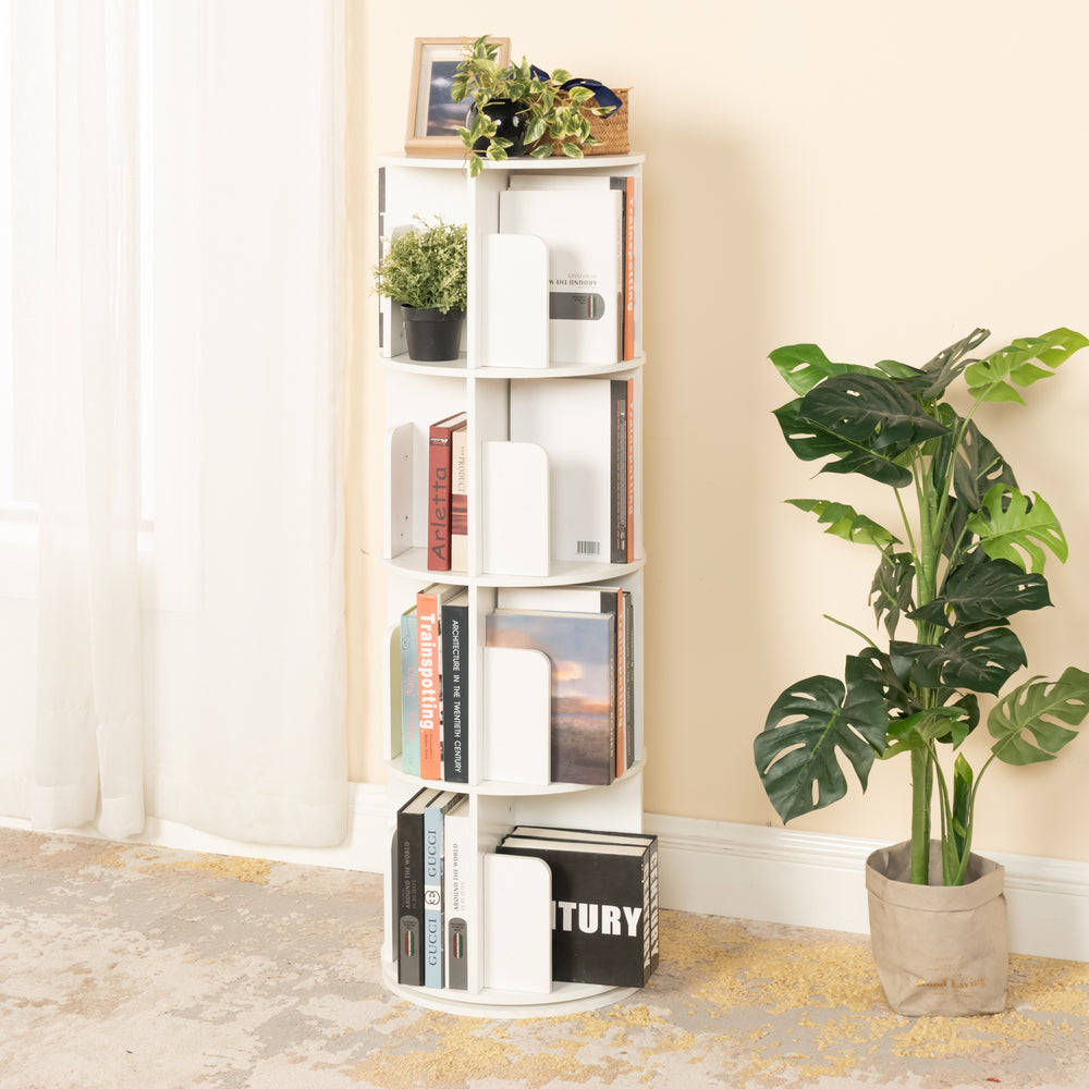 Singed Swivel Storage Bookshelf