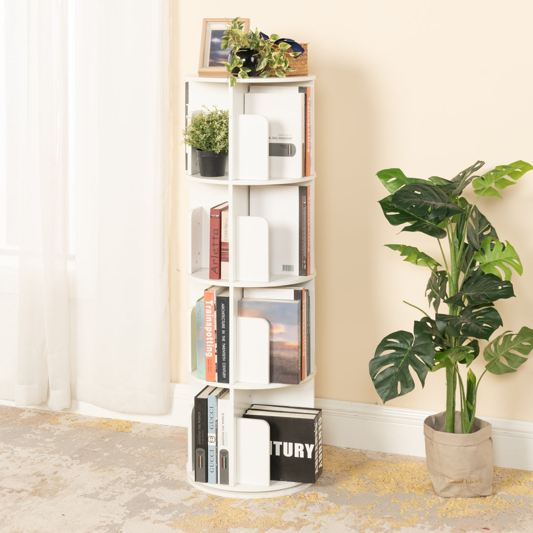 Singed Swivel Storage Bookshelf