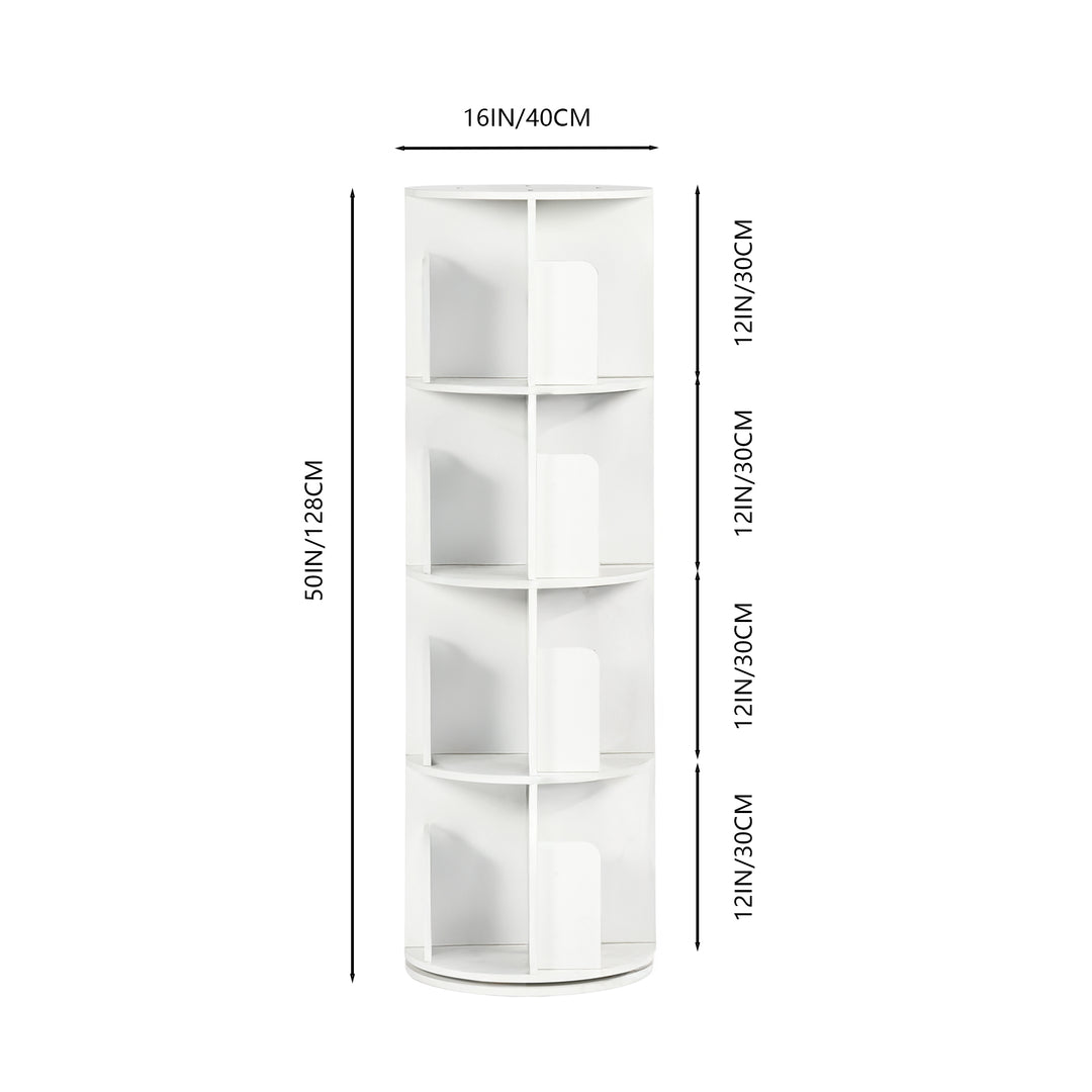 Singed Swivel Storage Bookshelf