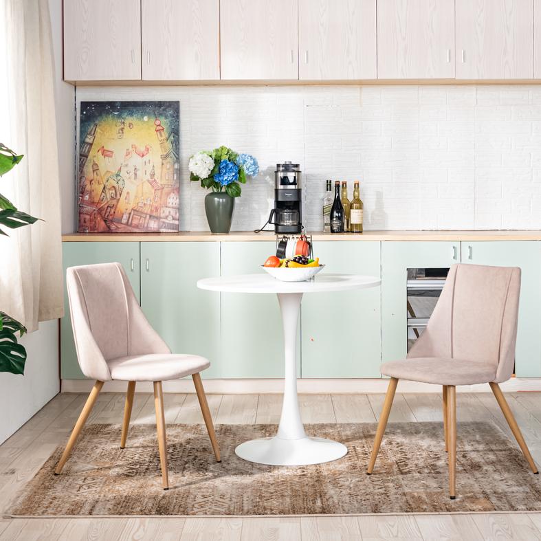 Smeg Soft High Back Upholstered Dining Chairs-HOMY CASA