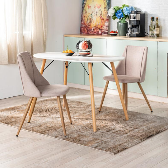 Smeg Soft High Back Upholstered Dining Chairs-HOMY CASA