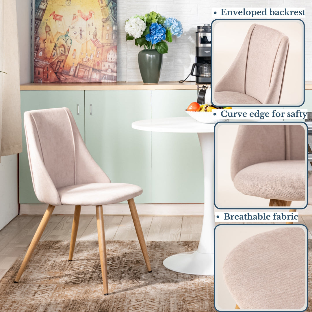 Smeg Soft High Back Upholstered Dining Chairs-HOMY CASA