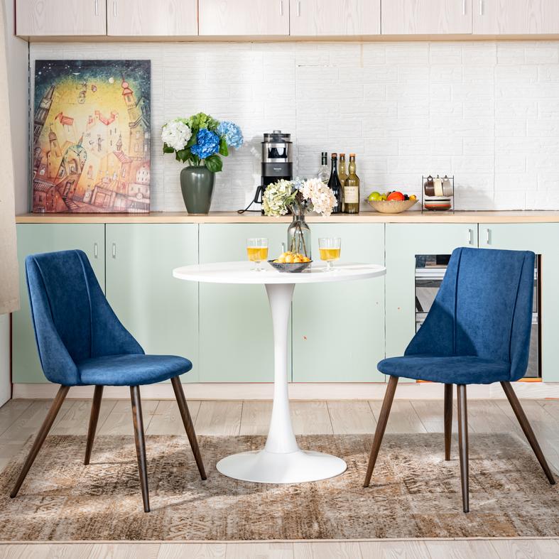Smeg Soft High Back Upholstered Dining Chairs-HOMY CASA