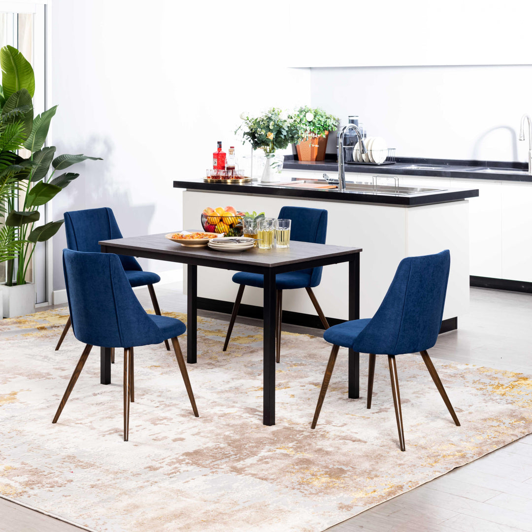 Smeg Soft High Back Upholstered Dining Chairs-HOMY CASA