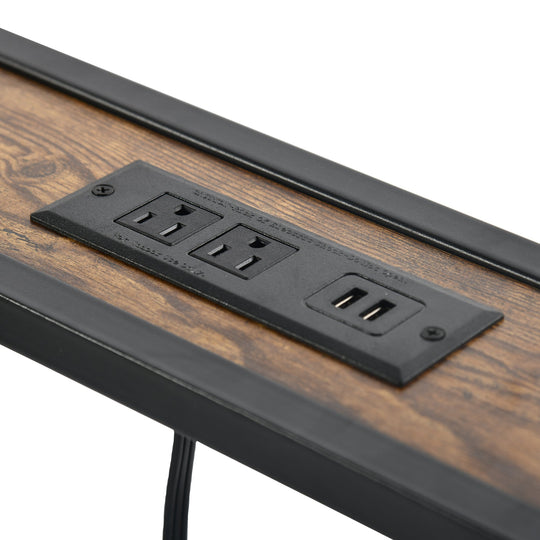 bed frame with crimson MDF headboard - open narrow shelf on headboard - usb charging outlet - easy assembly - modern design for bedroom