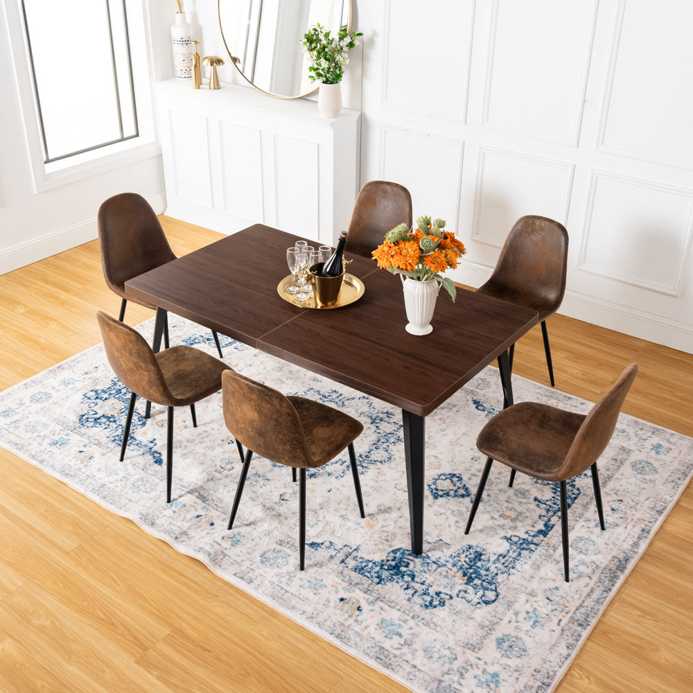 Stan Modern Rectangular Dining Table, Perfect for Home and Small Spaces-HOMY CASA