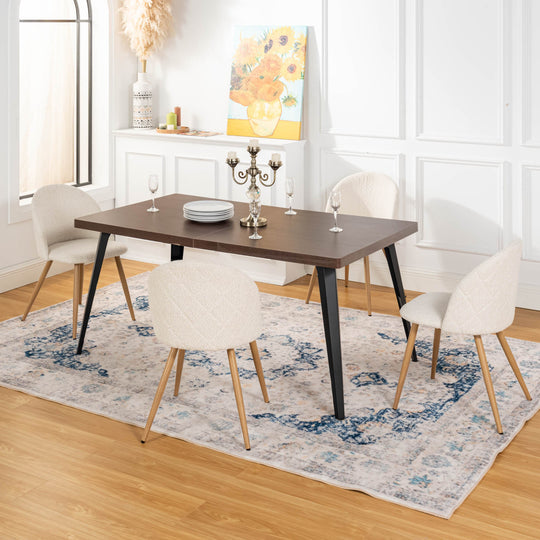 Stan Modern Rectangular Dining Table, Perfect for Home and Small Spaces-HOMY CASA 