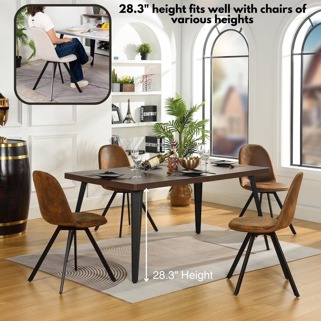 Stan Modern Rectangular Dining Table, Perfect for Home and Small Spaces-HOMY CASA 