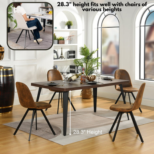Stan Modern Rectangular Dining Table, Perfect for Home and Small Spaces-HOMY CASA 