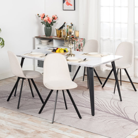Stan Modern Rectangular Dining Table, Perfect for Home and Small Spaces-HOMY CASA 