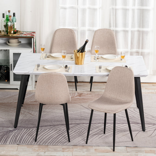 Stan Modern Rectangular Dining Table, Perfect for Home and Small Spaces-HOMY CASA 