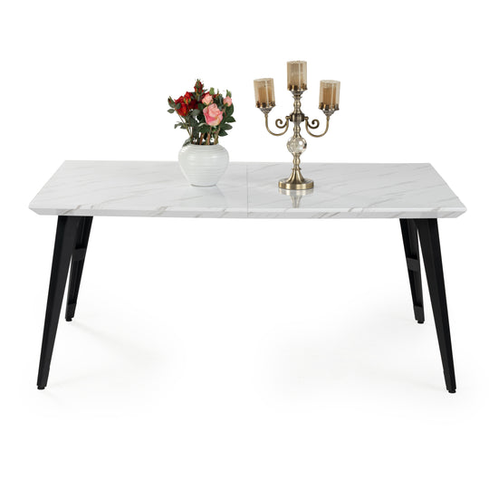 Stan Modern Rectangular Dining Table, Perfect for Home and Small Spaces-HOMY CASA 