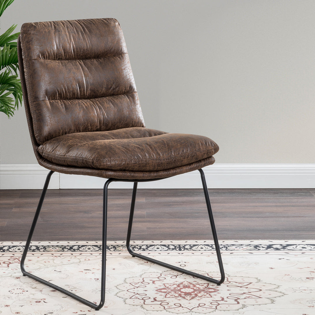 Steffen Mid-Century Modern Upholstered Dining Chairs(Set of 2)-HOMY CASA