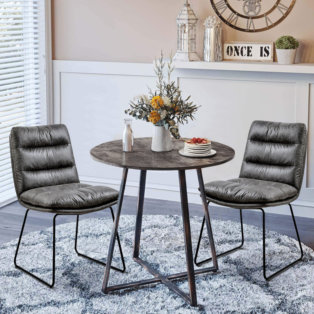 Steffen Mid-Century Modern Upholstered Dining Chairs(Set of 2)