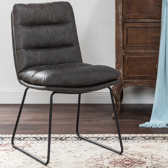 Steffen Mid-Century Modern Upholstered Dining Chairs(Set of 2)