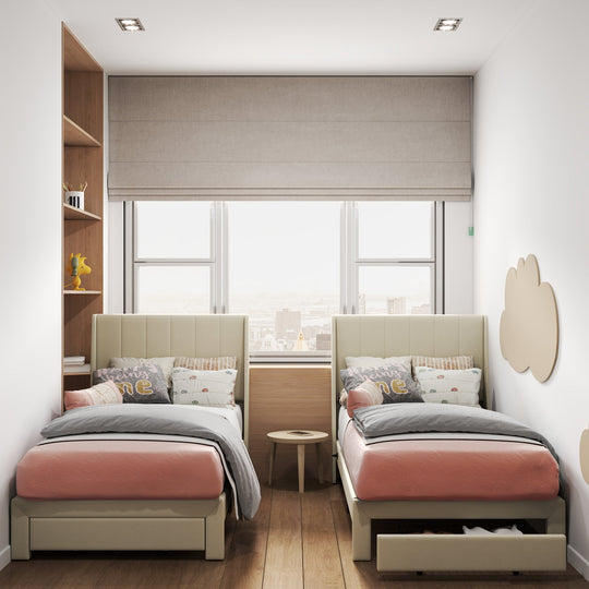 Summit Modern Upholstered Bed Frame