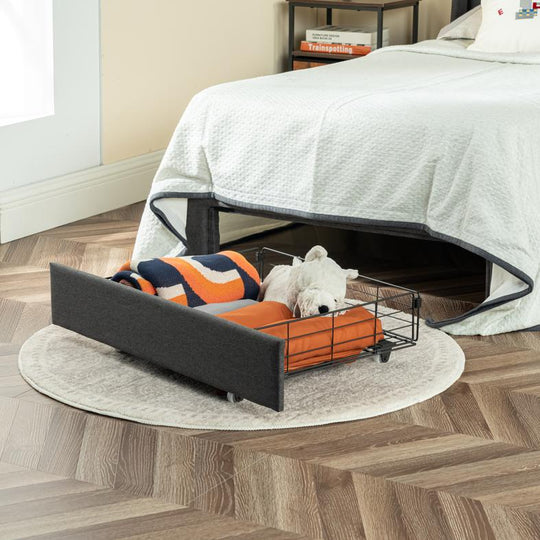 Summit Modern Upholstered Bed Frame