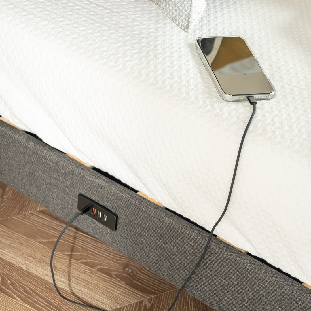 Summit Modern Upholstered Bed Frame