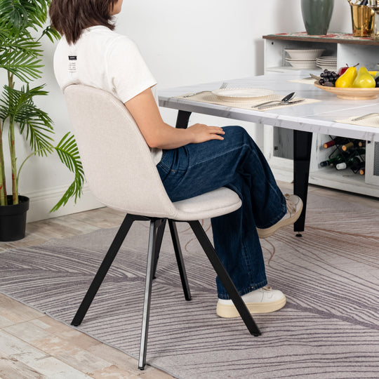 Sunflower Stylish swivel Dining Chairs-HOMY CASA