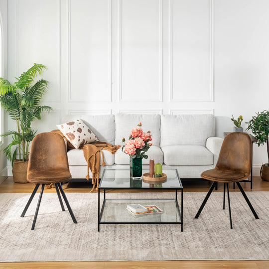 Sunflower Stylish swivel Dining Chairs-HOMY CASA