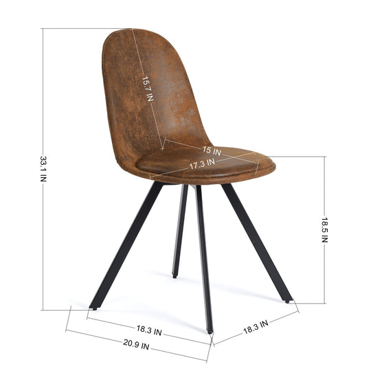 Sunflower Stylish swivel Dining Chairs-HOMY CASA