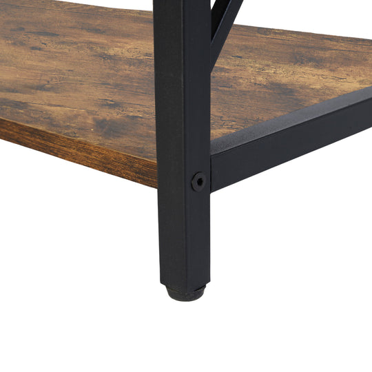 Taryn 3 Tier Metal frame TV Cabinet with LED Lighting-HOMY CASA