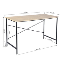 Load image into Gallery viewer, 47 inch Office Computer Desk Large Study Desk-Homy Casa
