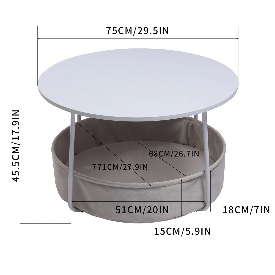 Modern white coffee table with a minimalist design, perfect for contemporary interiors.