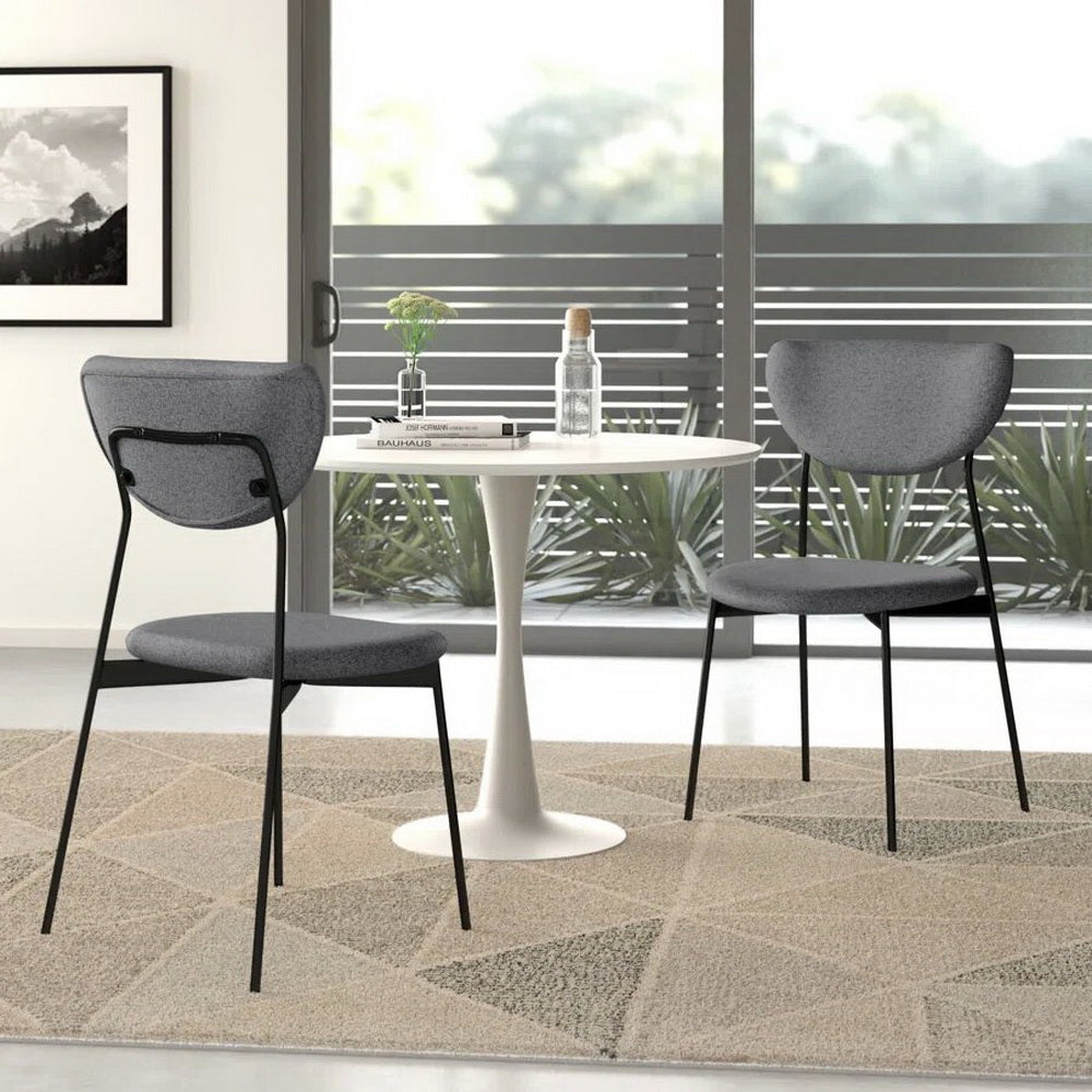 Modern Metal Dining Chair(Set of 2) - Homy Casa