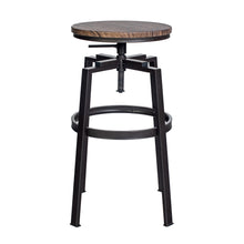 Load image into Gallery viewer, Set of 2 Barstool Dining Bar Room Industrial Adjustable Height Metal Barstool
