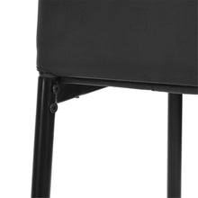 Load image into Gallery viewer, Set of 4 modern black dining chairs with comfortable high back - ANN
