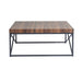 Living Room Classic Design Wood painting Metal Leg Coffee Table - HomyCasa