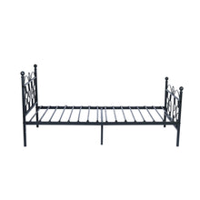 Load image into Gallery viewer, HomyCasa 77 In. Black Metal Platform Bed - Twin Size
