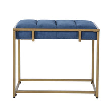 Load image into Gallery viewer, Cowan Blue Upholstered Ottoman
