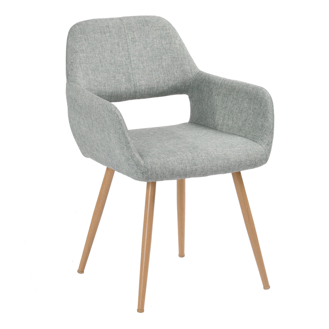CROMWELL Scandinavian Fabric Dining Chairs (Set of 2)- HomyCasa