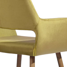 Load image into Gallery viewer, 22&#39; Velvet Upholstered Armchair in yellow
