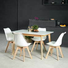 Load image into Gallery viewer, CURRENCY Mid-Century Modern Dining Table Solid legs-HomyCasa

