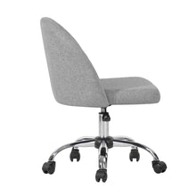 Load image into Gallery viewer, Mid Back Adjustable Height 360 Degree Swivel Upholstery Fabric Office Desk Chair For Office Living Room

