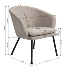 Load image into Gallery viewer, Modern and comfortable small armchair in fabric - DIXIER
