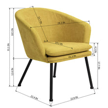 Load image into Gallery viewer, thick padded Elegant Accent Armchair for Living Room relax Yellow
