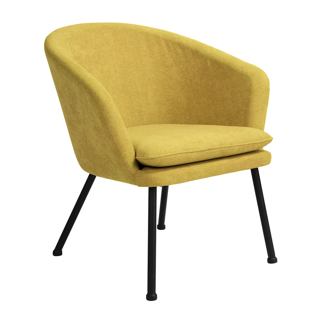 thick padded Elegant Accent Armchair for Living Room relax Yellow