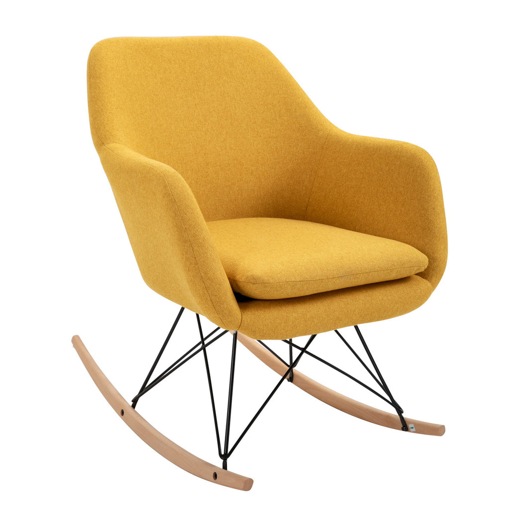 DOTTIE Modern Fabric Rocking Chair  - HomyCasa